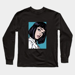 Pulp Thurman Lichtenstein Long Sleeve T-Shirt